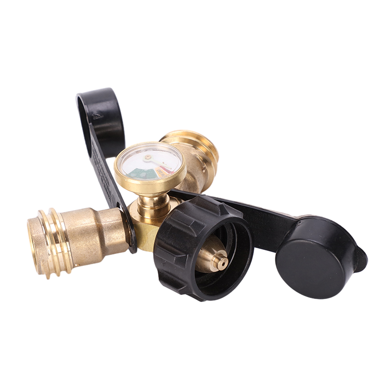 Divisor Y do adaptador do tanque de propano POL com conector Tee do medidor