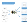 Adaptador de mangueira trançada de propano POL 12FT com conversor de medidor