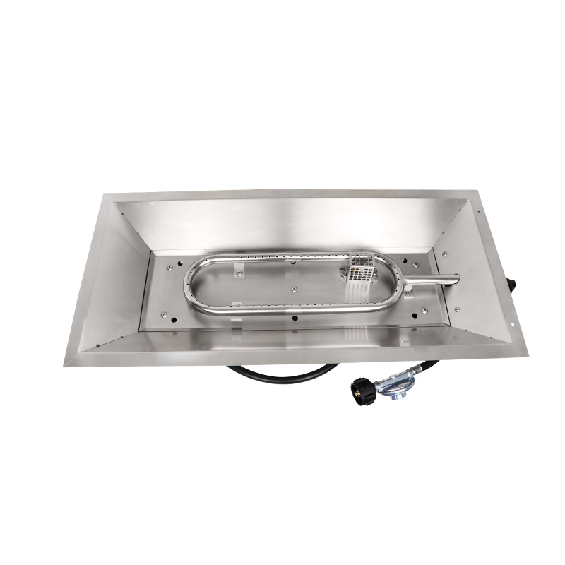 Panela retangular para fogueira