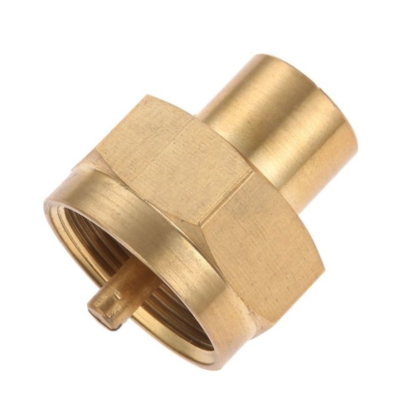 Adaptador de recarga de tanque de garrafa de gás propano de 1 lb de latão