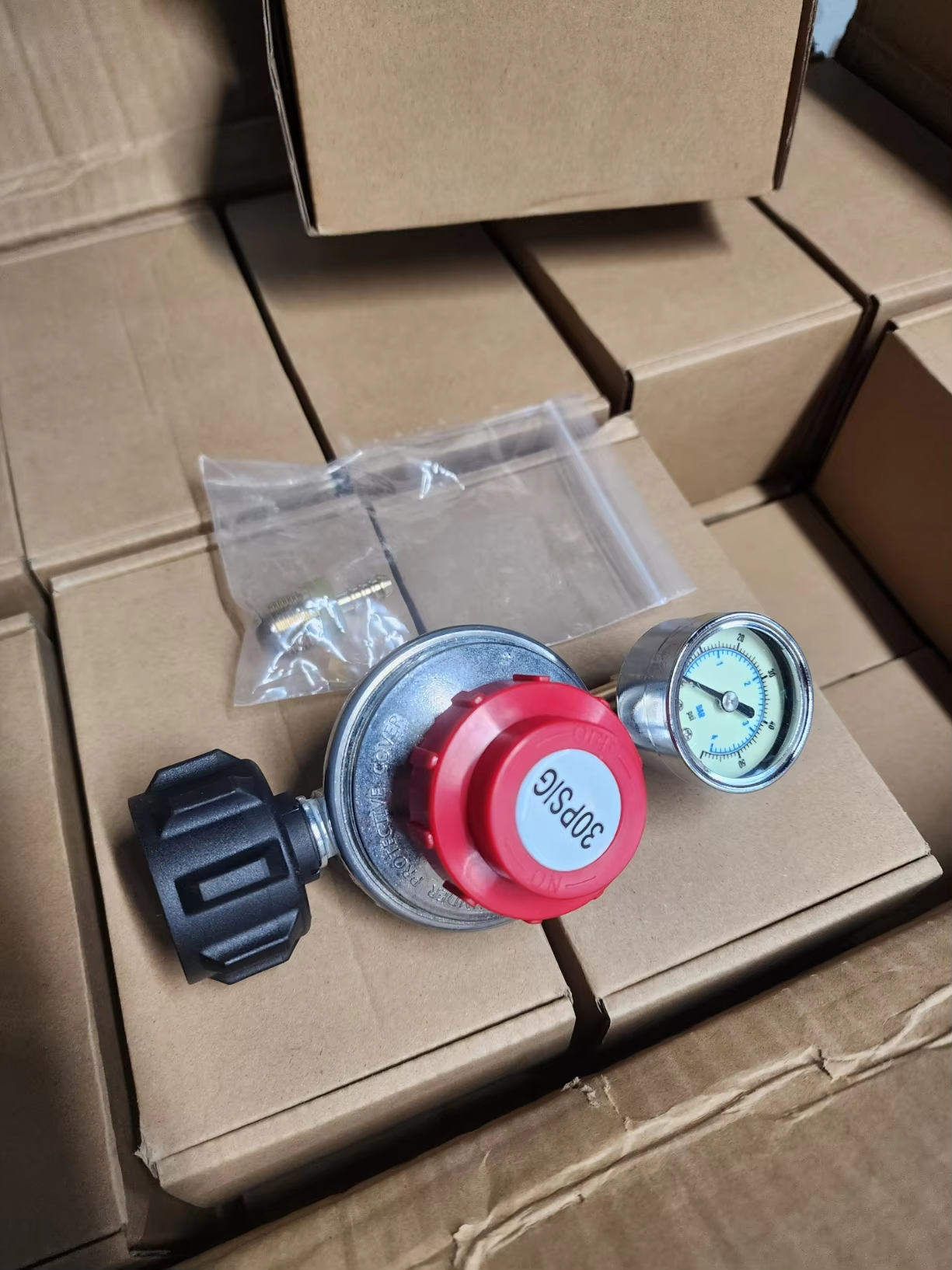 Válvula ajustável de alta pressão do regulador QCC1 do propano 20PSI 