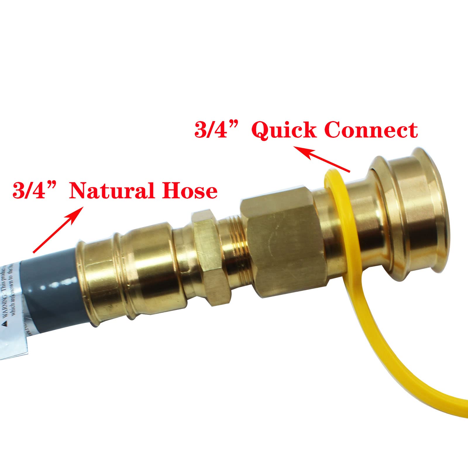3/4 'Brass Rick Connect Converter para suprimento de gás natural de tubo