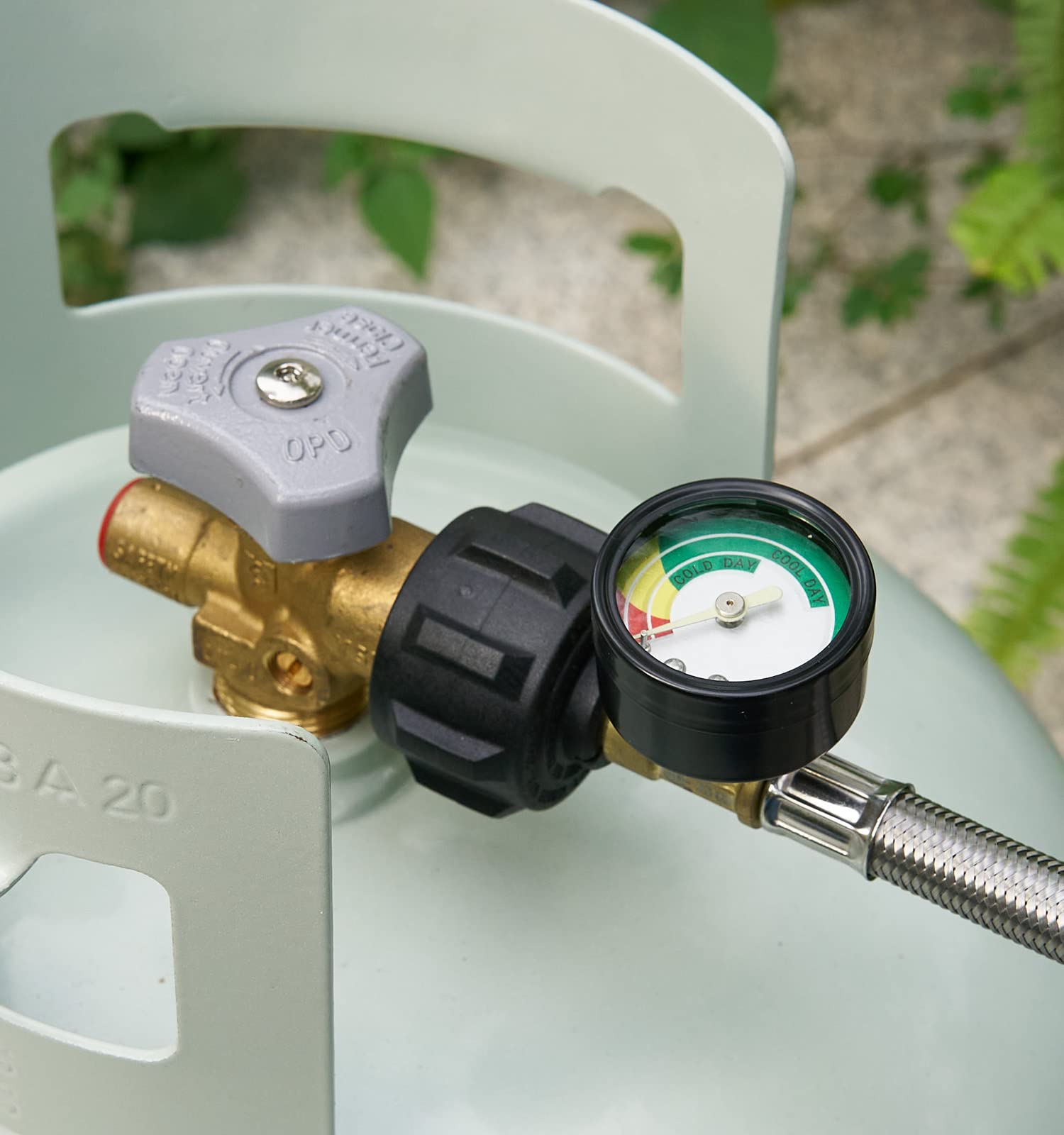 Mangueira trançada adaptadora de propano com medidor para aquecedor de amigos