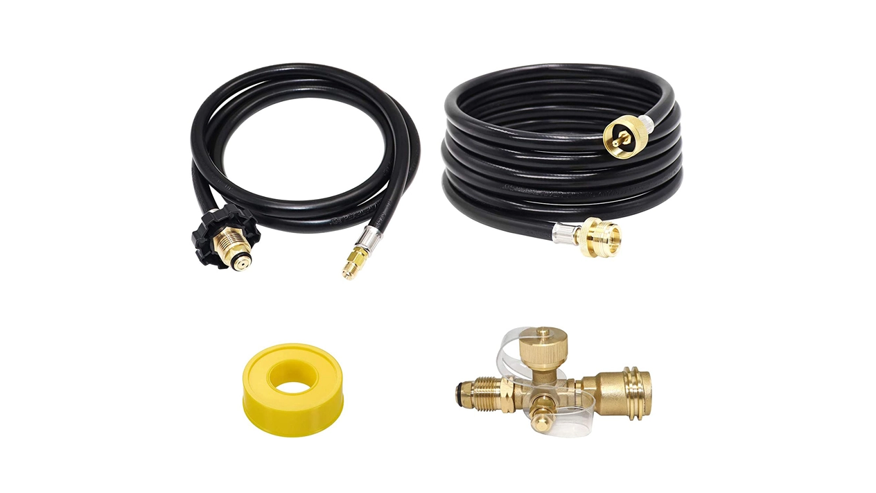 Que tamanho está se encaixando na mangueira de propano