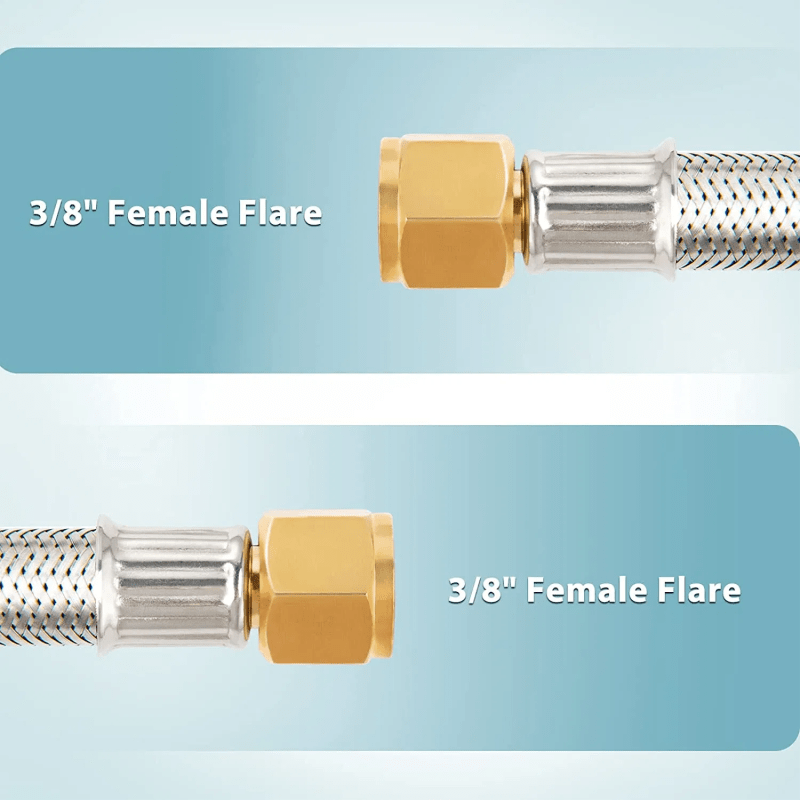 Mangueira de extensão SS trançada de propano com alargamento fêmea de 3/8' 