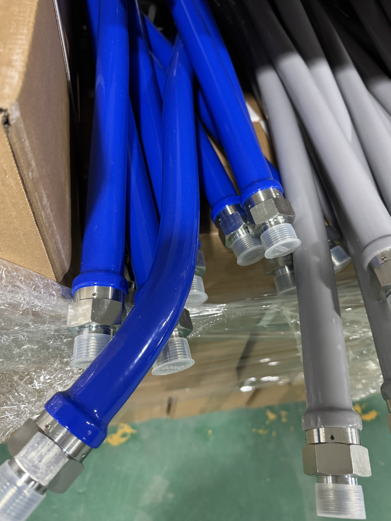  Mangueira móvel do conector de gás da mangueira azul de 3/4 'comprimento de 48'