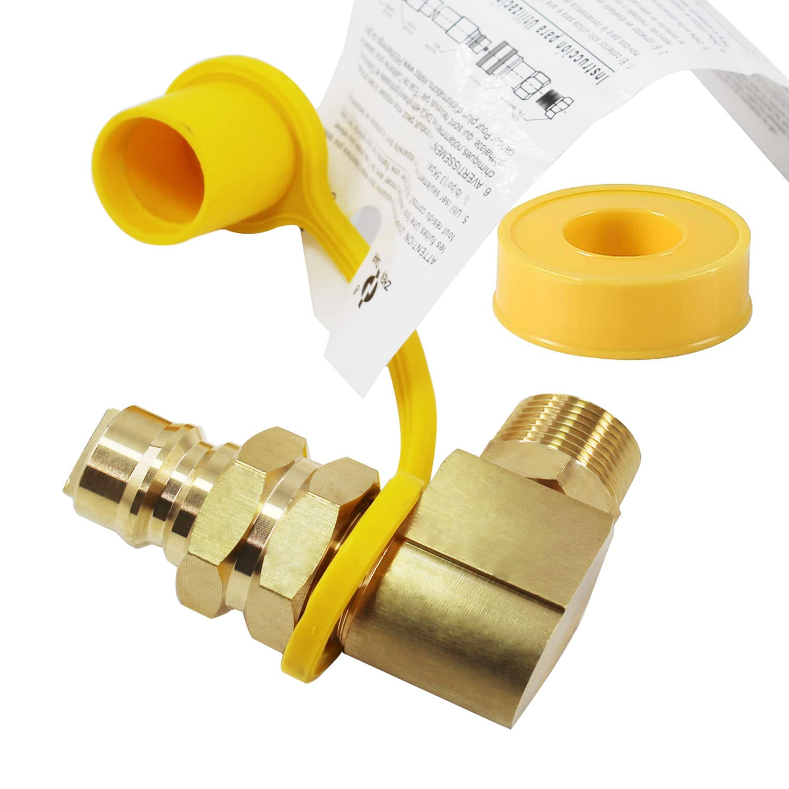 3/4 'Adaptador de cotovelo NPT e mangueira natural Plug de conexão rápida